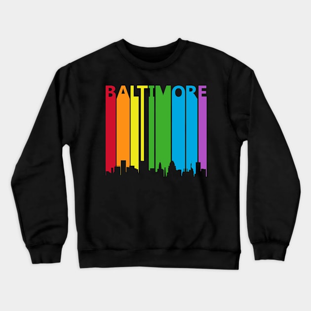 Baltimore LGBT Gay Pride Crewneck Sweatshirt by GWENT